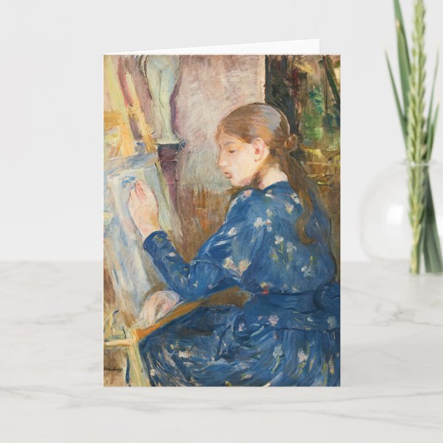Carte Jeune Fille Écrivant | Berthe Morisot (Devant)
