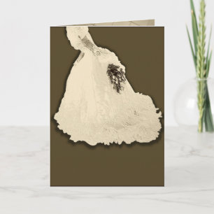 Carte Jeune mariée inconnue