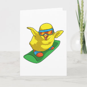 Carte Jeune snowboardeuse Snowboard
