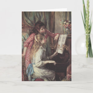 Carte Jeunes filles au piano par Pierre Renoir