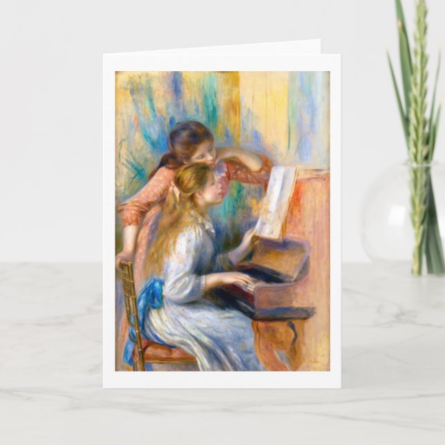Carte Jeunes filles au piano, Renoir (Devant)