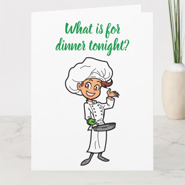 CARTE JEUX ANNIVERSAIRE À MA FAVORITE **COOK** (Devant)