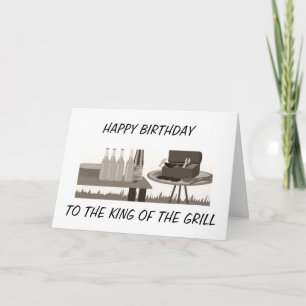 CARTE JEUX ANNIVERSAIRE AU "ROI DE LA GRILL"
