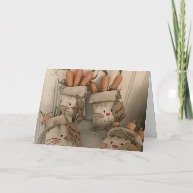 CARTE *JEUX "ANNIVERSAIRE* DE BUNNIES ADORABLES (Devant)