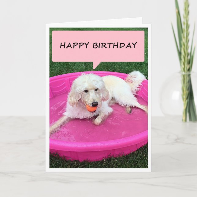 CARTE JEUX ANNIVERSAIRE DE CETTE POIGNÉE DE BAIN (Devant)