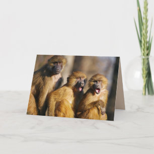 CARTE JEUX ANNIVERSAIRE DES TROIS 3 DE NOUS MONKEY CARD