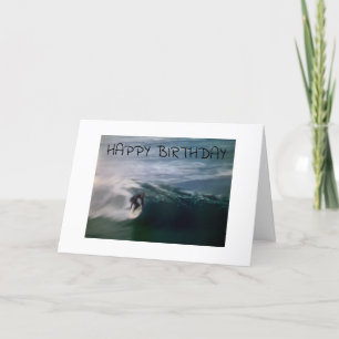CARTE JEUX ANNIVERSAIRE ****SURFER****