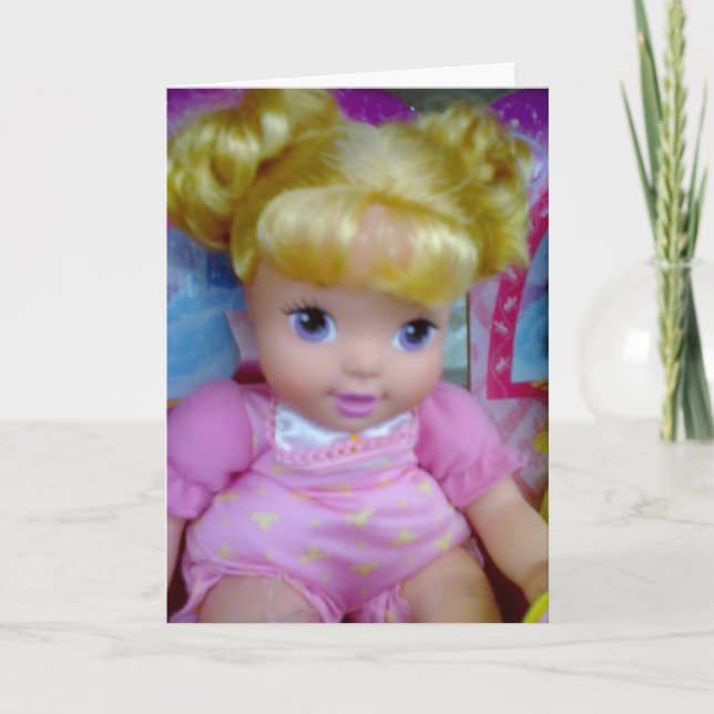 CARTE JEUX BABYDOLL D'ANNIVERSAIRE (Devant)