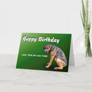 CARTE JEUX CHIEN D'ANNIVERSAIRE