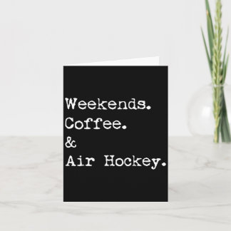 Carte Jeux de café et de hockey sur air de week-end sur