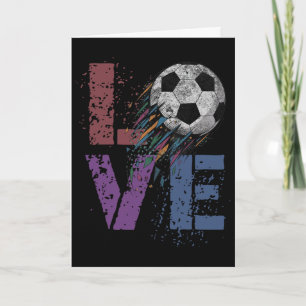 Carte Jeux de foot mignons pour la Saint-Valentin pour l