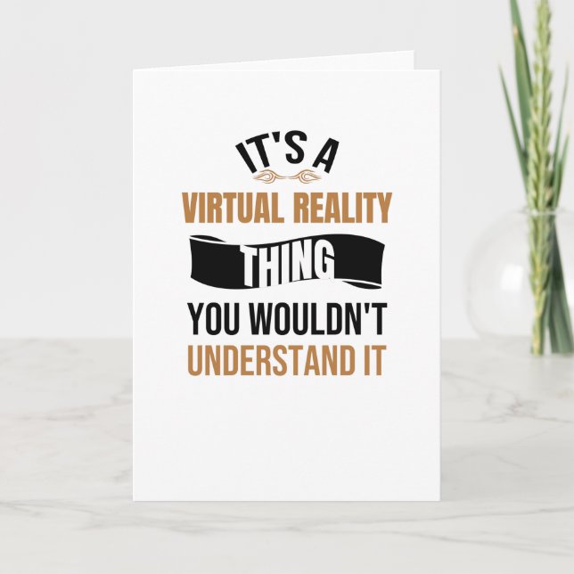 Carte Jeux de réalité virtuelle | Cadeau de jeu VR pour  (Devant)
