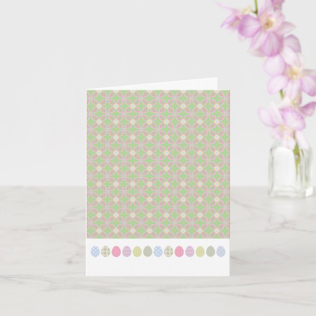 Carte JEUX OEufs DE PÂQUES Printemps Pastels doux (Orchidée)