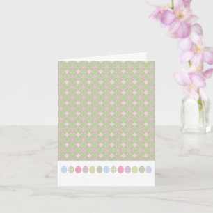 Carte JEUX OEufs DE PÂQUES Printemps Pastels doux