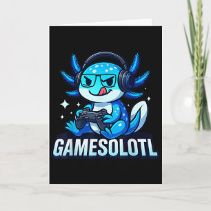 Carte Jeuxsolotl Axolotl Poisson Joueur de jeux vidéo An