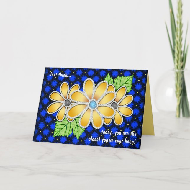 Carte Jeweled Daisy (Carte Anniversaire) (Devant)