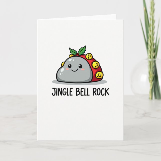 Carte Jingle Bell Rock Pun Funny Christmas Card (Devant)
