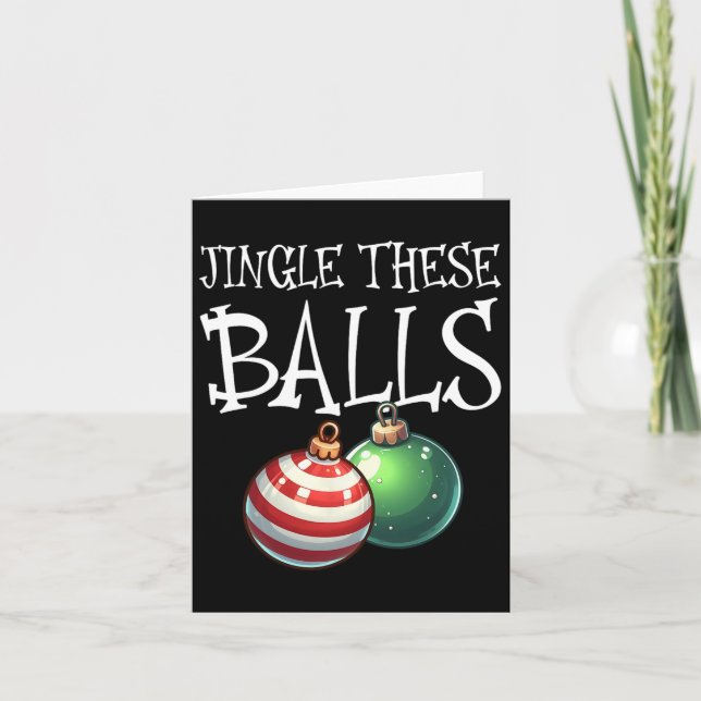 Carte Jingle Ces Raunchy Hommes Noël (Devant)