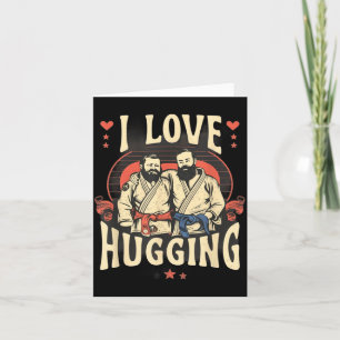 Carte Jiu Jitsu Brésilien BJJ Amour Étreinte Drôle MMA