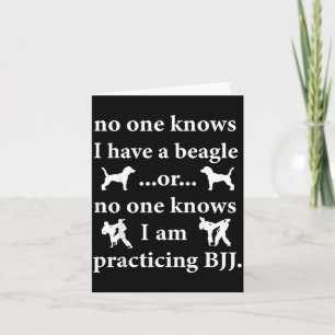 Carte Jiu-Jitsu Brésilien BJJ Beagle Grappling Sol