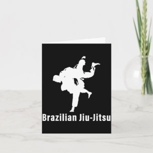 Carte Jiu-Jitsu Brésilien BJJ Lutte Combat au Sol
