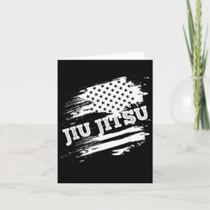 Carte Jiu Jitsu Brésilien Drapeau Américain USA Srts Mar