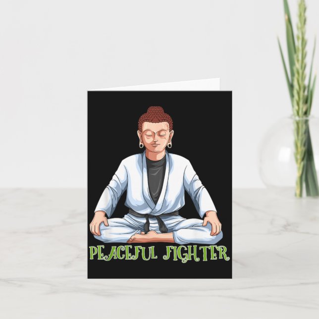 Carte Jiu Jitsu Brésilien et Bouddha BJJ (Devant)