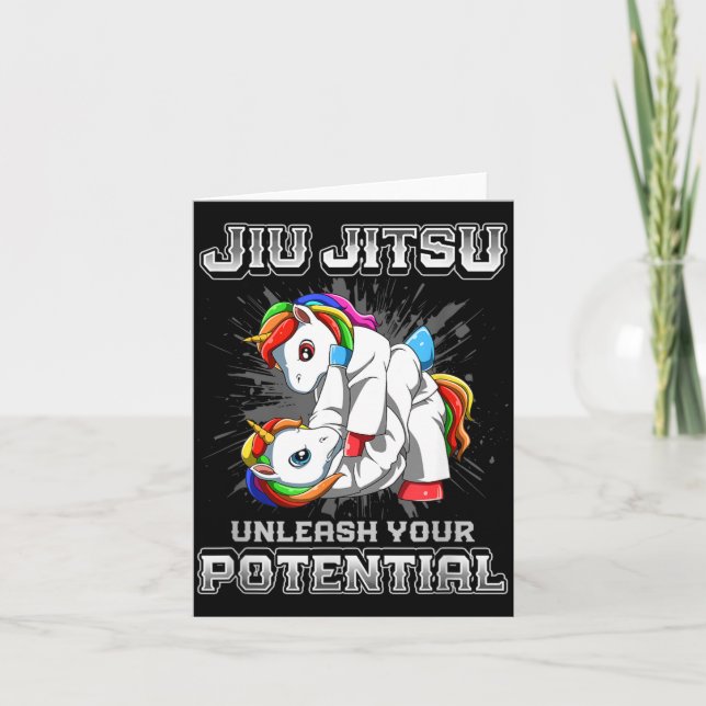 Carte Jiu Jitsu Brésilien MMA et Grappling BJJ Combat (Devant)