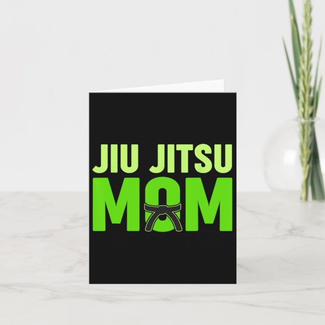 Carte Jiu Jitsu Maman Fête des mères (Devant)