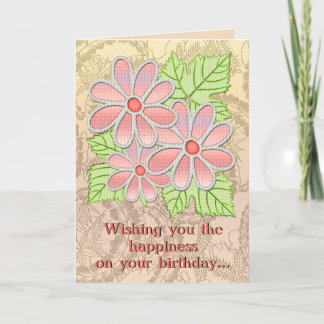 Carte Joaillé Daisy #3 (Carte Anniversaire)