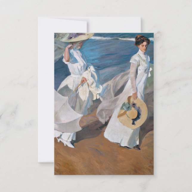 Carte Joaquin Sorolla Y Bastida - Promenade Sur La Mer (Devant)