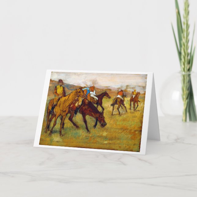 Carte Jockey et Cheval (avant la course), Edgar Degas (Devant)