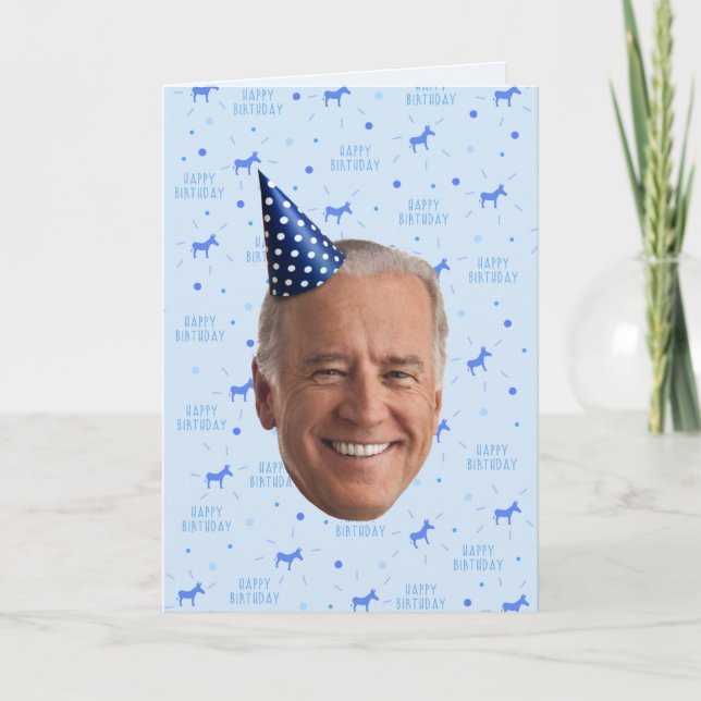 CARTE JOE BIDEN ANNIVERSAIRE (Devant)