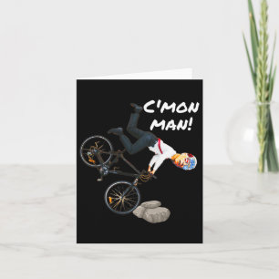 Carte Joe Biden Bicycle Crash Drôle Trump L'A Fait Ridin