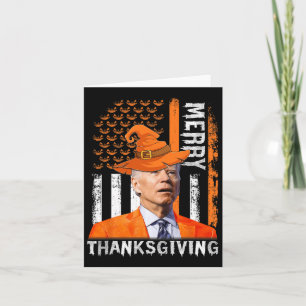 Carte Joe Biden Joyeux Halloween Joyeux Thanksgiving Us