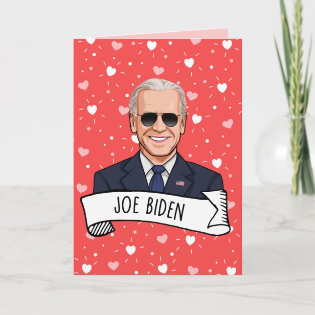 Carte Joe Biden Saint-Valentin (Devant)