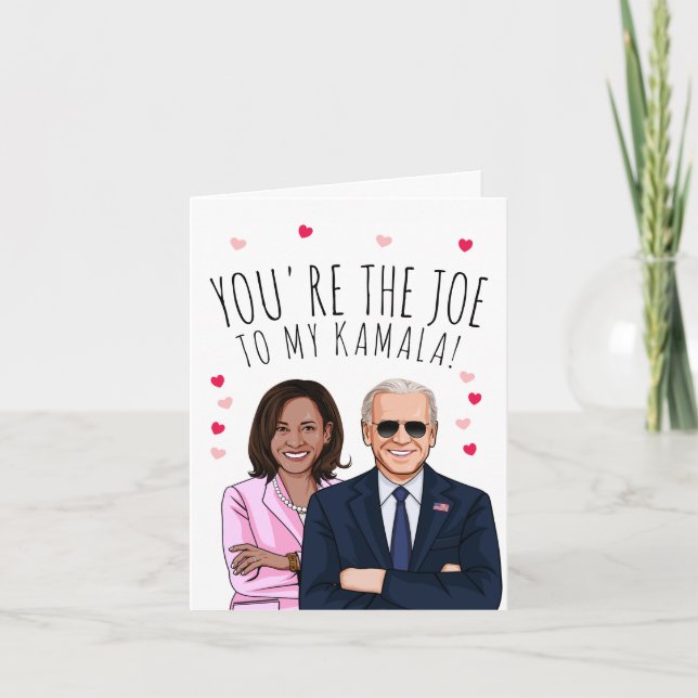 Carte Joe Biden Valentine : Vous êtes le Joe de mon Kama (Devant)