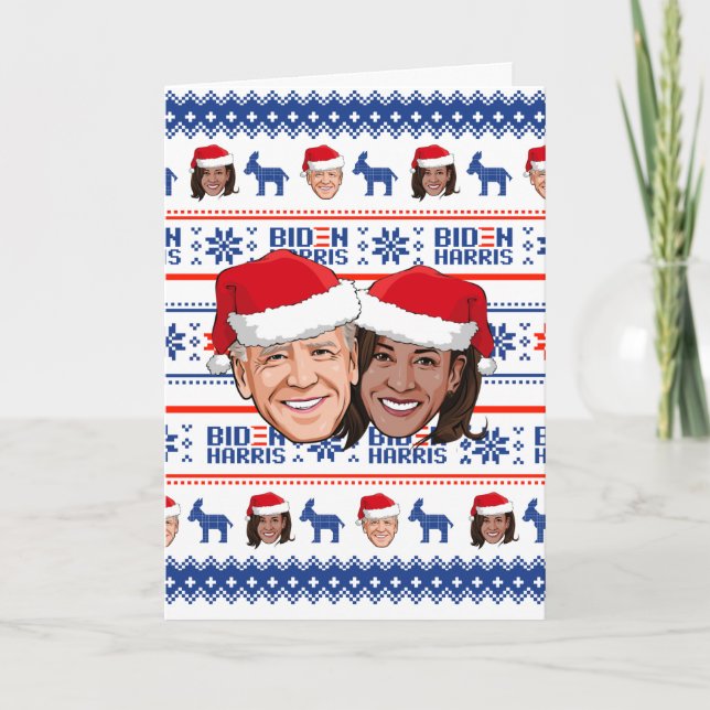 Carte Joe et Kamala Noël (Devant)