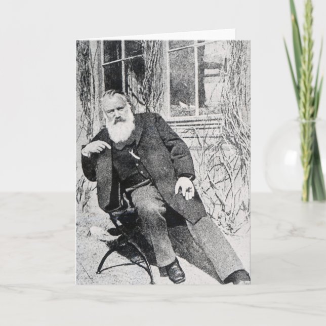 Carte Johannes Brahms, c.1897 (Devant)