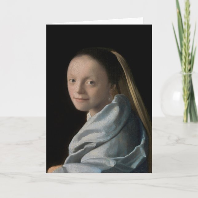Carte Johannes Vermeer - Étude d'une jeune femme (Devant)