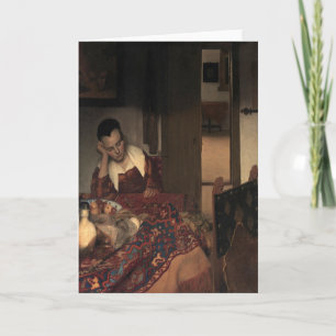 Carte Johannes Vermeer, Jeunes Femmes Dormant