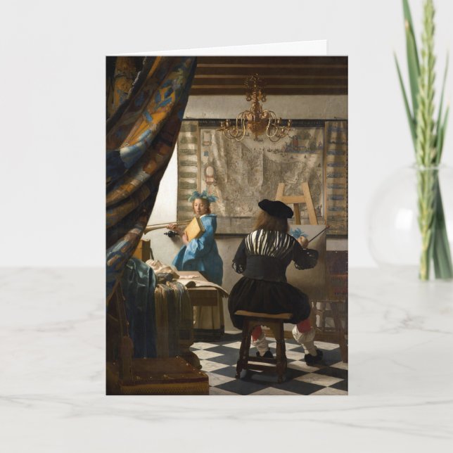 Carte Johannes Vermeer - L'Allégorie de la Peinture (Devant)