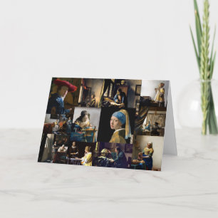 Carte Johannes Vermeer - Patchwork de chefs-d'oeuvre