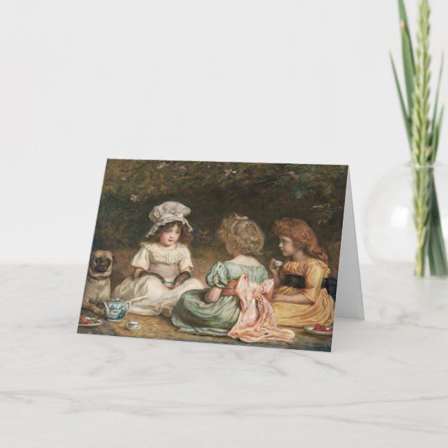 Carte John Everett Millais - Thé de l'après-midi .Les po (Devant)