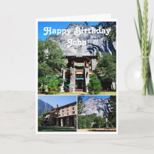 Carte John Happy Birthday Ahwahnee Hotel Yosemite
