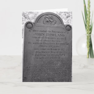 Carte John Howland, passager Mayflower