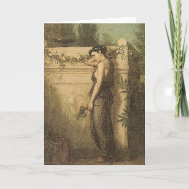 Carte John William Waterhouse - Partis Mais Pas Oubliés (Devant)