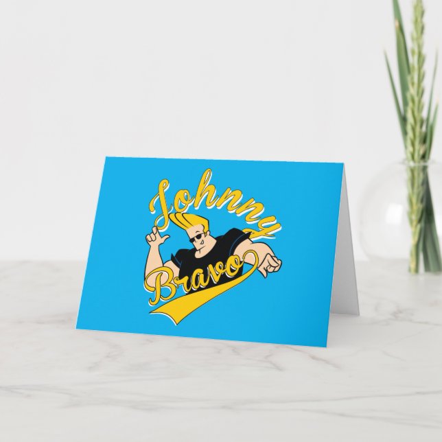 Carte Johnny Bravo Graphisme sportif (Devant)