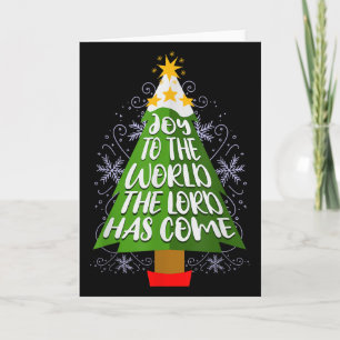 Carte Joie au monde le Seigneur est venu Noël chrétien