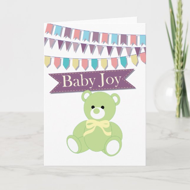Carte Joie de bébé (Devant)